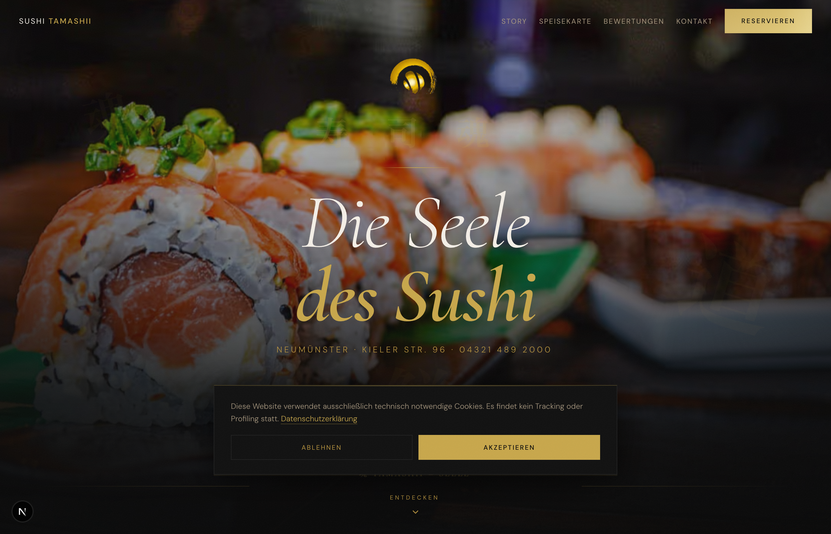 Sushi Tamashii — Website Preview